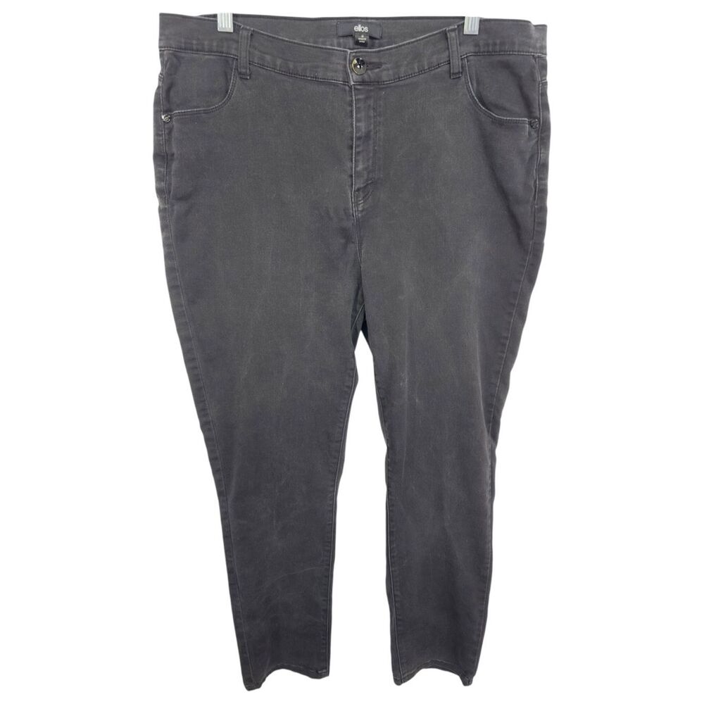 Ellos Roamans Plus Size 18 Jeans Black Skinny High Rise Stretch Pockets‎ 606